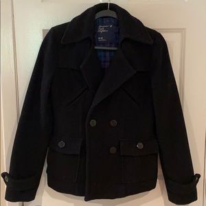 American Eagle Pea Coat - Black - Size M